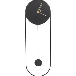 Klokken-Leen Bakker SALVAN - Wandklok - Zwart - Staal