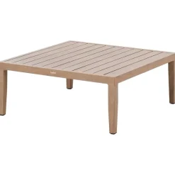 Leen Bakker SAMPIERI - Tuinbank met salontafel - Bruin/ Lichtbeige - Aluminium