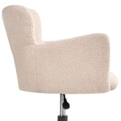 Leen Bakker SANILAC - Bureaustoel - Beige - Bouclé