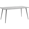 Rechthoekige Eettafels-Beliani SANTIAGO - Eettafel - Grijs - 80 x 160 cm - Vezelplaat