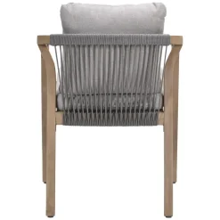 Tuinstoelen-Garden Impressions Santos dining fauteuil - acaciahout met white wash - taupe - sand