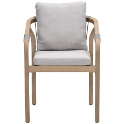 Tuinstoelen-Garden Impressions Santos dining fauteuil - acaciahout met white wash - taupe - sand