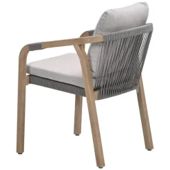 Tuinstoelen-Garden Impressions Santos dining fauteuil - acaciahout met white wash - taupe - sand