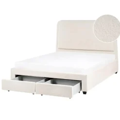 Leen Bakker SARDENT - Tweepersoonsbed - Off-white - 140 x 200 cm - Bouclé