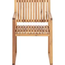Tuinsets|Tuinsets-Beliani SASSARI II - Tuinset voor 8 - Lichthout/Wit - FSC acaciahout
