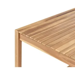 Tuinsets|Tuinsets-Beliani SASSARI II - Tuinset voor 8 - Lichthout/Wit - FSC acaciahout