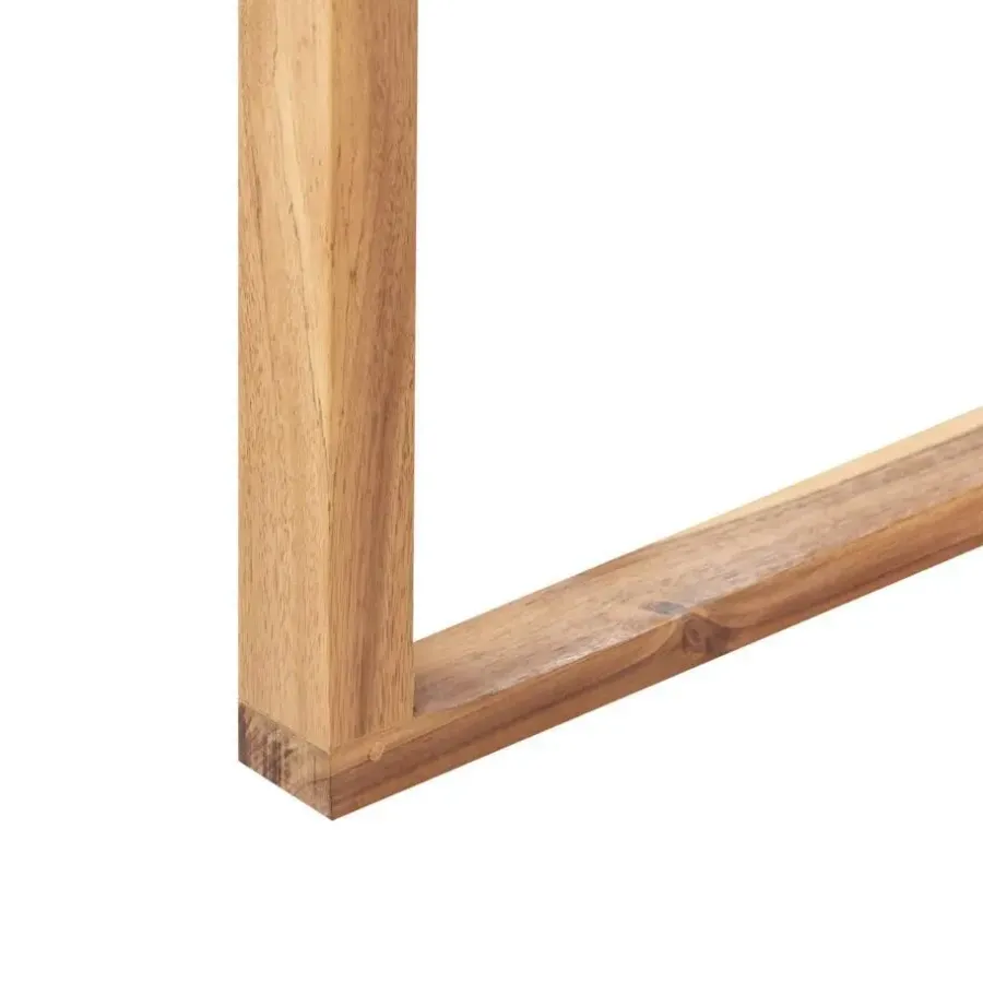 Tuinsets|Tuinsets-Beliani SASSARI II - Tuinset voor 8 - Lichthout/Wit - FSC acaciahout