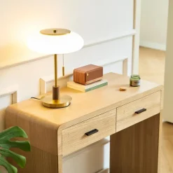 Nordlys Scandinavische Console Tafel van Hout met 2 Laden