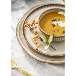 Leen Bakker Schaaltje Camille - beige - stoneware - Ø11,5 cm