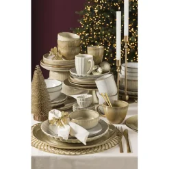 Leen Bakker Schaaltje Camille - beige - stoneware - Ø11,5 cm