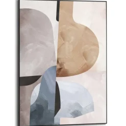 Reinders Schilderij Abstracte Illusie I - 70 x 50cm - Beige