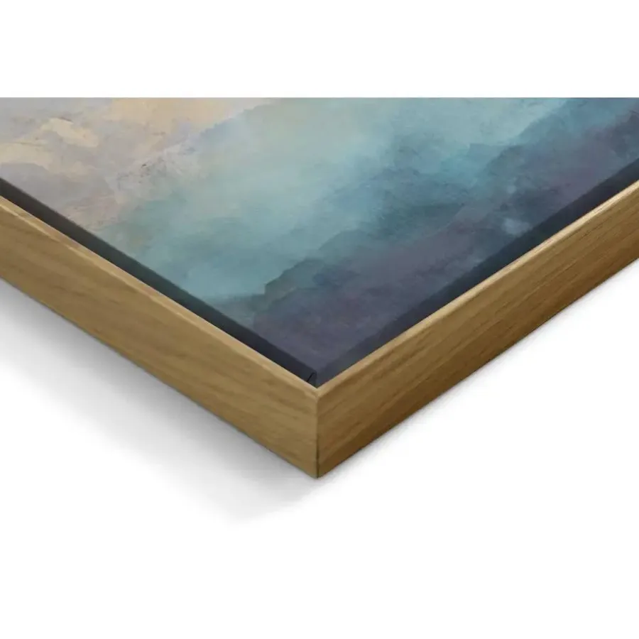 Schilderijen-Reinders Schilderij Abstracte kunst - 70 x 118cm - Blauw