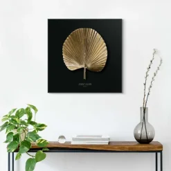 Schilderijen-Reinders Schilderij Areca Goud - 50 x 50cm - Goudkleurig