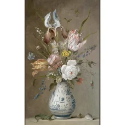 Leen Bakker Schilderij bloemen in vaas FCL - 118x70 cm