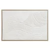 Leen Bakker Schilderij 3D Art - wit - canvas/hout - 60x90 cm