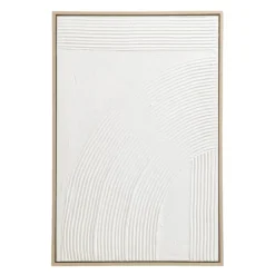 Schilderijen-Leen Bakker Schilderij 3D Art - wit - canvas/hout - 90x60 cm