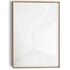 Reinders Schilderij 3D Art Coast - 70 x 50cm - Wit