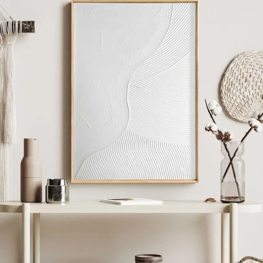 Reinders Schilderij 3D Art Coast - 70 x 50cm - Wit
