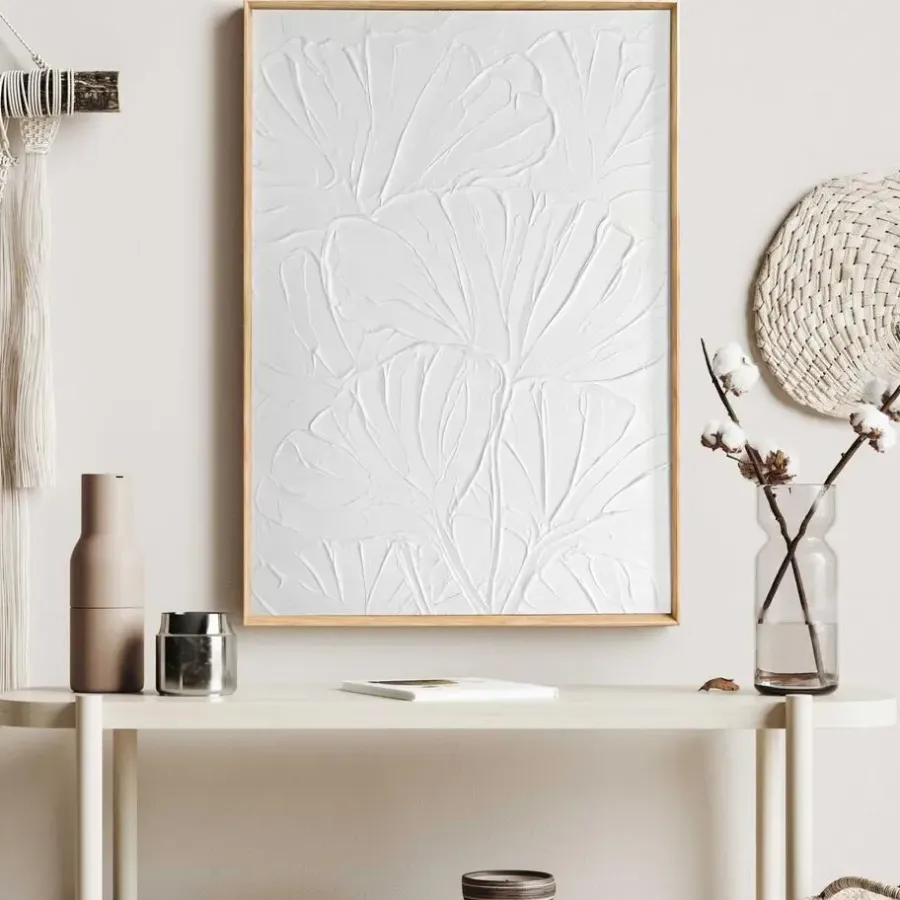 Reinders Schilderij 3D Art Flowers - 70 x 50cm - Wit