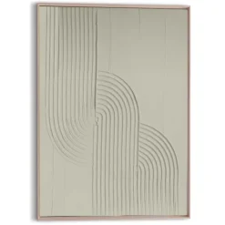 Reinders Schilderij 3D Art Knot - sage green - 70 x 50cm - Groen