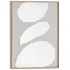 Schilderijen-Reinders Schilderij 3D Art Organic Pebbles - 70 x 50cm - Beige