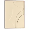 Schilderijen-Reinders Schilderij 3D Art Terrace - sand - 70 x 50cm - Beige