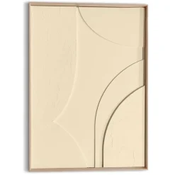 Schilderijen-Reinders Schilderij 3D Art Terrace - sand - 70 x 50cm - Beige