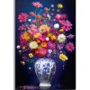 Schilderijen-Reinders Schilderij Delft Flowers - 90 x 60cm - Bont