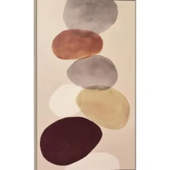 Schilderijen-Leen Bakker Schilderij gekleurde stenen FCL - 118x70 cm