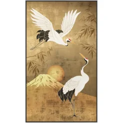 Leen Bakker Schilderij Kraanvogel - multikleur - 118x70 cm