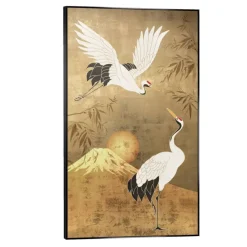Leen Bakker Schilderij Kraanvogel - multikleur - 118x70 cm