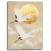 Schilderijen-Reinders Schilderij Kraanvogels - 70 x 50cm - Beige