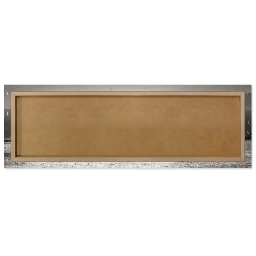 Reinders Schilderij Kudde Olifanten - 40 x 118cm - Zwart-Wit