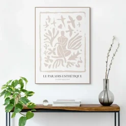 Reinders Schilderij Le Paradis Esthétique - 70 x 50cm - Beige