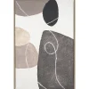 Schilderijen-Leen Bakker Schilderij Nevah zandkleur MDF - 90x60 cm