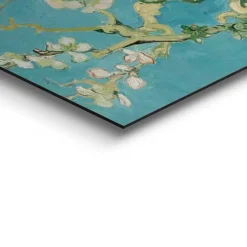 Schilderijen-Reinders Schilderij Van Gogh Amandelbloesem - 60 x 90cm - Blauw