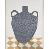 Schilderijen-Leen Bakker Schilderij Vase off-white MDF - 60x45 cm
