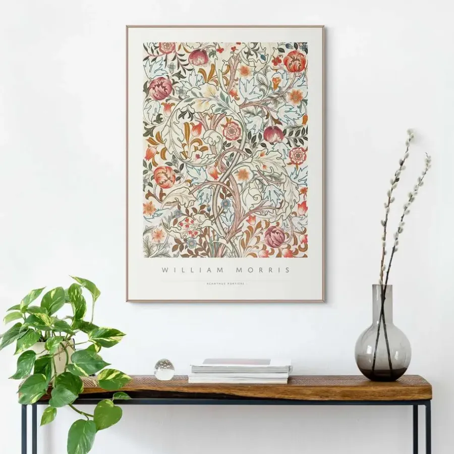 Schilderijen-Reinders Schilderij William Morris - acanthus portiere - 70 x 50cm - Bont