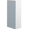 Schoenenkasten-Symbiosis Schoenenkast Baylinn 3 draaideuren en 5 legplanken-celadon grijs/wit