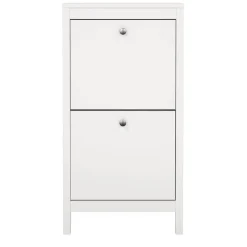 Schoenenkasten-Leen Bakker Schoenenkast Madeira - wit - 102,9x53,8x24,6 cm