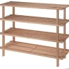 Kledingopbergers-Merkloos Schoenenrek - 4-laags - 77 x 26 x 65 cm - hout -schoenenstandaard