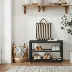Merkloos Schoenenrek met Industriële Look - Rek voor Schoenen 73x30x45cm