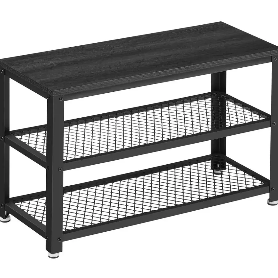 Merkloos Schoenenrek met Industriële Look - Rek voor Schoenen 73x30x45cm
