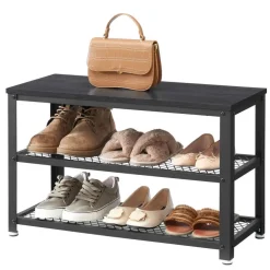 Merkloos Schoenenrek met Industriële Look - Rek voor Schoenen 73x30x45cm
