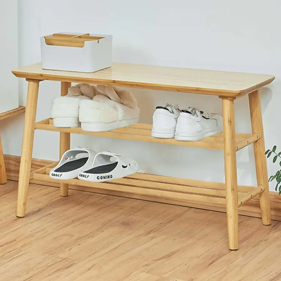 Emob Exclusive Schoenenrek Reini - 67x28x43cm - bamboehout