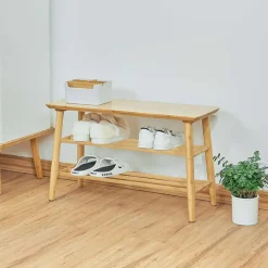 Emob Exclusive Schoenenrek Reini - 67x28x43cm - bamboehout
