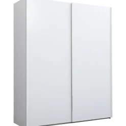Leen Bakker Schuifdeurkast Bergamo - wit - 221x178,5x66,6 cm