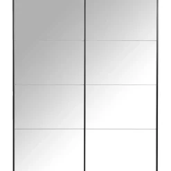Leen Bakker Schuifdeurkast Bergamo met spiegeldeuren - eikenkleur - 221x178,5x66,6 cm