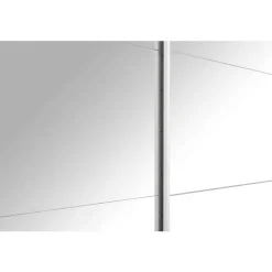 Schuifdeurkasten-Leen Bakker Schuifdeurkast Bergamo met spiegeldeuren - wit - 221x178,5x66,6 cm