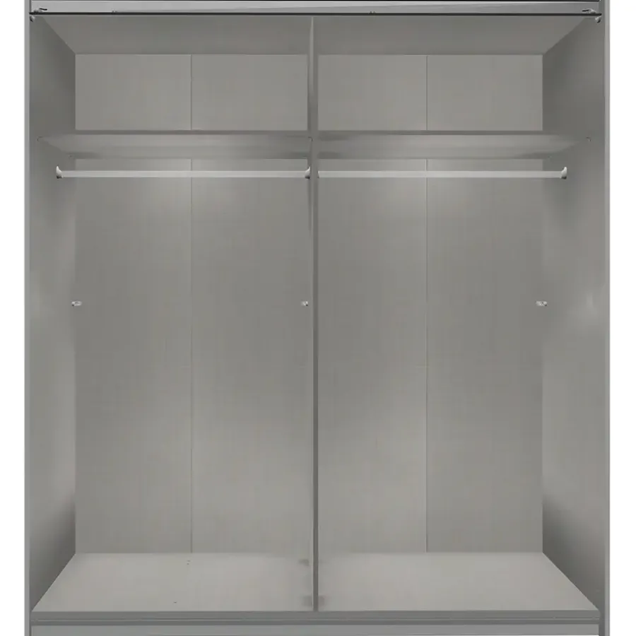 Leen Bakker Schuifdeurkast Dex - eikenkleur - 198x180x64 cm